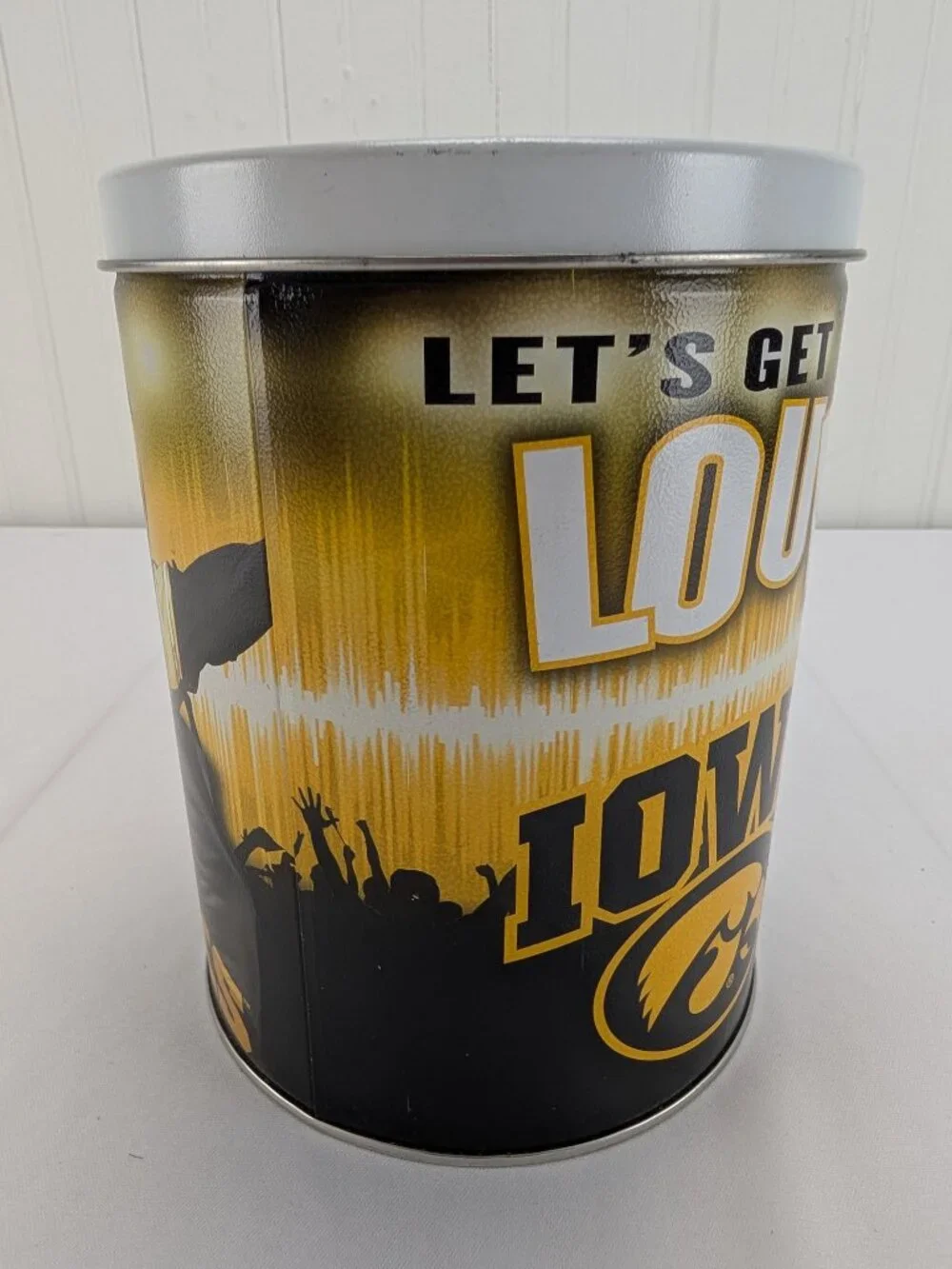 Iowa Hawkeyes Metal Tin Storage Container Go Hawks Lets Get Loud Fan Shop